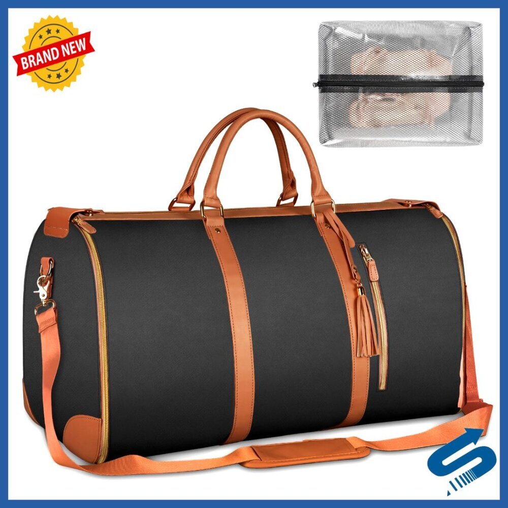 Large Water Resistant Convertible Garment Duffle Bag with Shoe Pouch - Picture 1 of 7